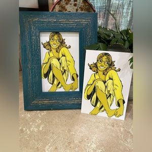 ✂️4x6 Print drawing done by my son titled ‘Yellow’✂️